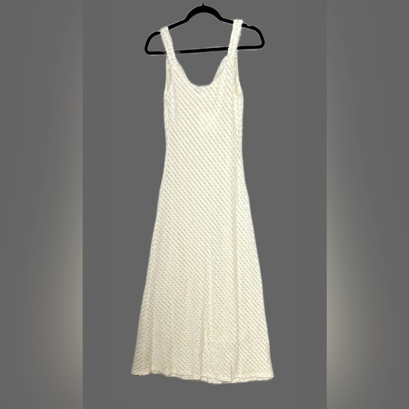 NWT Vici X Skylar Rose Cordera Textured Cowl Neck Midi Dress in Cream, Medium - Picture 7 of 15